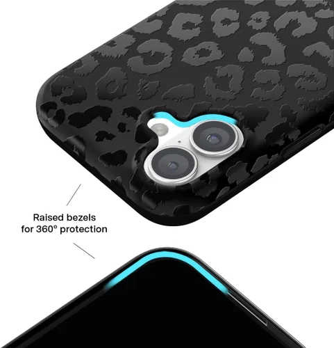Vista 1433 de VELVET CAVIAR Funda para iPhone 15, compatible con MagSafe, probada contra caídas de 10 pies, fundas protectoras de diseño, leopardo color rosa