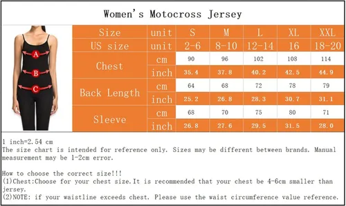 Vista 3 de JPOJPO Camiseta de ciclismo para mujer MTB Downhill camiseta de manga larga para motocicleta, motocross, ropa todoterreno de secado rápido, S-XXL