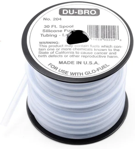 Vista 5 de Du-Bro 196 1/16" x 50 ' Pequeño Super Blue Slicone Tubing