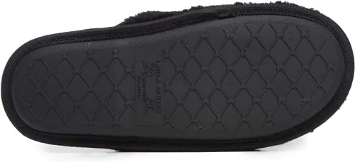 Vista 2 de Laura Ashley Pantuflas de felpa para mujer con espuma viscoelástica