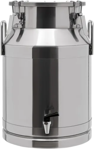 Vista 11 de Lata de leche de acero inoxidable de 3.17 galones, cubo de leche resistente con mango ergonómico y tapa hermética, recipiente sólido líquido SS