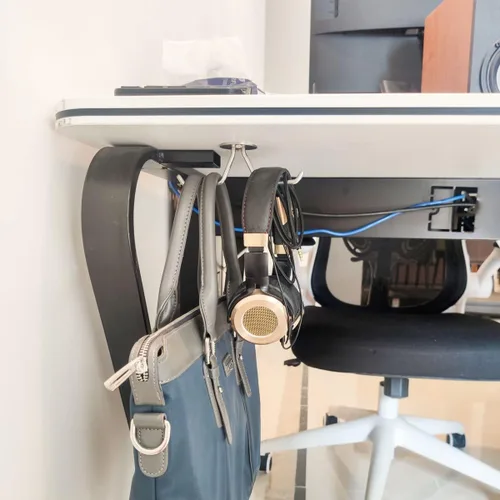 Vista 5 de simpletome Ganchos para tazas debajo del gabinete, organizador de tazas de café, colgador de almacenamiento de techo para oficina, cafetería, bar