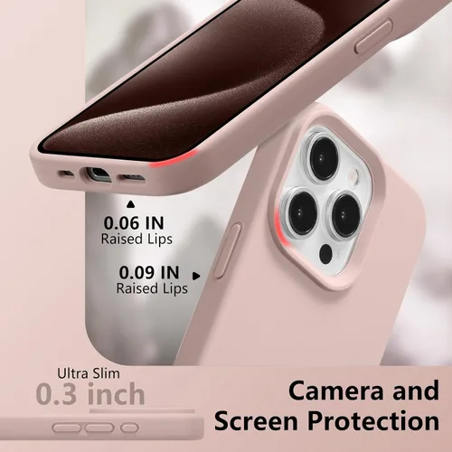 Vista 223 de Funda magnética de silicona para iPhone 13 Pro, color blanco antiguo [Compatible con Magsafe] [Forro de microfibra suave antiarañazos], funda