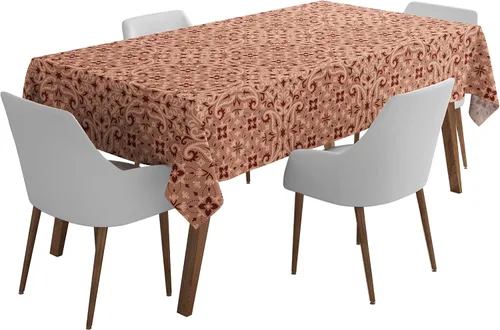 Vista 60 de Mantel cuadrado para interiores y exteriores de 58 x 58 pulgadas, mantel cuadrado impermeable para mesa de patio, manteles de primavera/verano