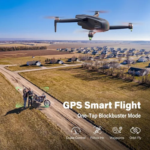 Vista 4 de Bwine F7GIM 6K Photo Drone con cámara para adultos, cardán sin escobillas de 3 ejes, video 4K/30fps, control inteligente GPS, más tiempo de vuelo