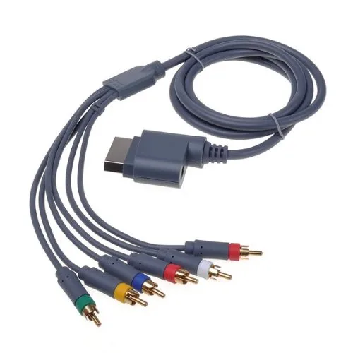 Vista 2 de A-Sonic New Xbox 360 Component HDAV High Definition HD AV Cable Electronics