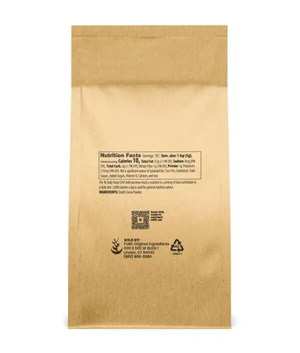Vista 5 de Pure Original Ingredients Paquete de chocolate caliente, goma guar y cacao en polvo, 2 libras cada uno
