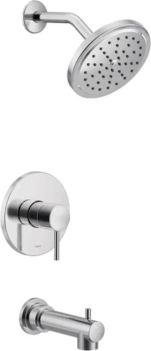 Vista 11 de Moen UT3293BG Align M-CORE 3-Series 1-Handle - Kit de molduras para bañera y ducha, requiere válvula, oro cepillado