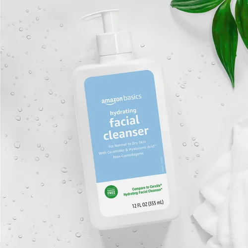 Vista 6 de Amazon Basics Limpiador facial hidratante, 12 onzas líquidas, paquete de 1