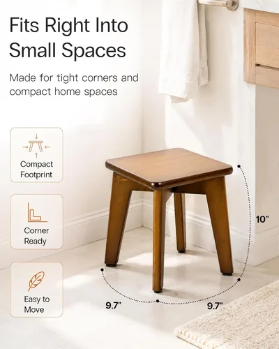 Vista 15 de StrongTek Taburete de Paso de Bambú Resistente con Pies Antideslizantes, Montaje Fácil, Capacidad de 350 LBS, Ideal para Niños y Adultos, Perfecto
