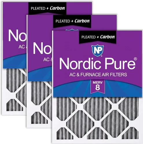 Vista 59 de Nordic Pure 20x20x1 (Tamaño real: 19 1/2 x 19 1/2 x 3/4) Filtros de aire para caldera/aire acondicionado Poly Green MERV 6 – Reduce el polvo