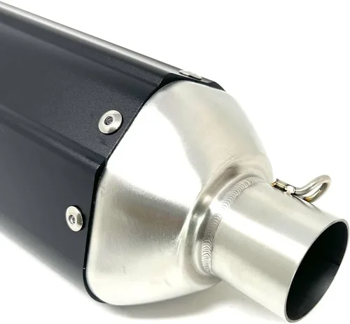 Vista 5 de MMG Exhaust System Muffler, GY6 125cc/150cc, Black Finish