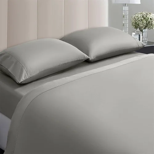 Vista 7 de 100% Egyptian Cotton Sheets Queen Size Bed Sheet - 1000 Thread Count Long Staple,17 Inches Deep Pocket,Breathable & Cooling Sheets,Sateen Weave 4-Pc