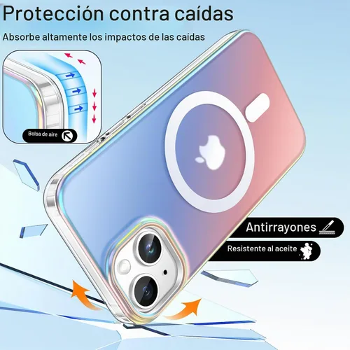Vista 5 de JETech Funda magnética para iPhone 14, iridiscente