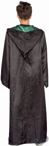 Vista 4 de Disfraz de Halloween de Harry Potter, bata larga negra con capucha