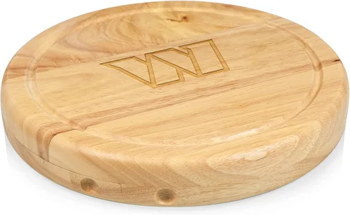 Vista 10 de PICNIC TIME NFL Circo Juego de Tabla de Quesos y Cuchillos - Juego de Tabla de Charcutería - Tabla de Cortar de Madera