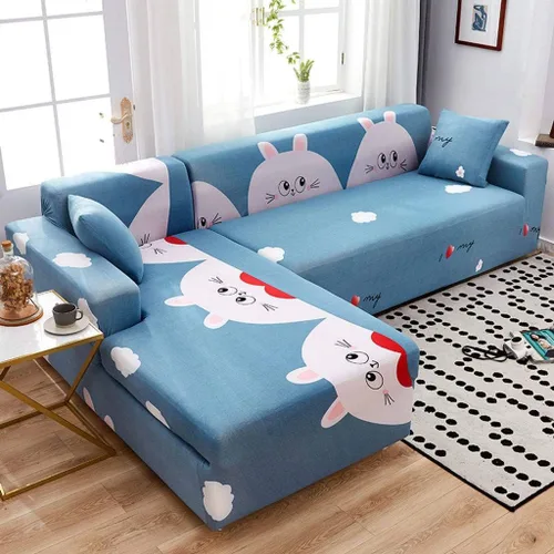 Vista 22 de IMYOGI Fundas de sofá de alta elasticidad, funda de sofá elástica con patrón de elastano, fundas de sofá de dos plazas, 1 pieza, protector de perro