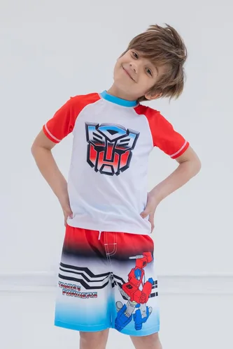Vista 5 de Transformers Optimus Prime - Traje de baño para niños pequeños a grandes