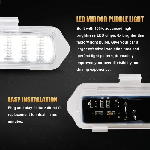 Vista 7 de Luces LED de espejo para Chevy Silverado GMC Sierra 1500 Tahoe Yukon