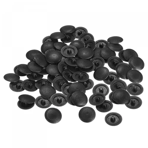 Vista 12 de uxcell Cubiertas de tapa de rosca, 80 piezas de 0.657 x 0.169 in de plástico para tornillos de rosca Phillips Cam Tornillo autorroscante, marrón café