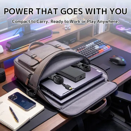 Vista 9 de Cargador de portátil delgado GaN de 245 W para Lenovo Legion, LOQ