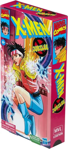 Vista 2 de Marvel Legends X-Men - Figura de acción Jubilee de la serie animada VHS Box