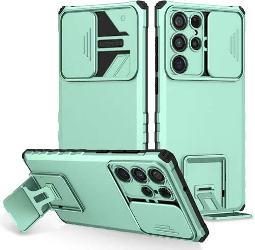 Vista 147 de Funda compatible con Samsung Galaxy M13 5G/A04 Dimensional Soporte Ventana Corredera Teléfono Móvil Funda Protectora a Prueba de Golpes para Samsung