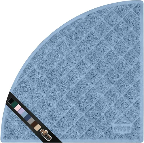 Vista 16 de GORILLA GRIP Tapete para caja de arena para gatos, resistente al agua, respaldo texturizado, fácil de limpiar, menos residuos y suelos limpios, 17 x