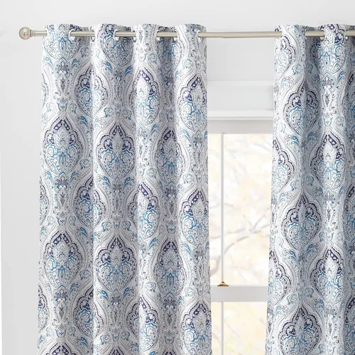 Vista 16 de KGORGE Cortinas opacas para sala de estar, aislamiento térmico, cortinas insonorizadas y cortinas estilo rústico estilo bohemio para cocina