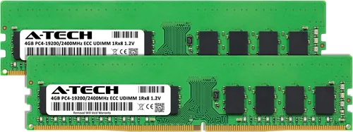 Vista 2 de A-Tech 8 GB (2 x 4 GB) RAM para servidores en rack ASUS RS100-E9-PI2, RS200-E9-PS2, RS200-E9-PS2-F, RS300-E9-PS4, RS300-E9-RS4 DDR4 2400MHz