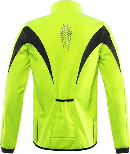 Vista 2 de Chaqueta térmica para ciclismo (tejido Softshell, resistente al viento, impermeable, 15K) de ARSUXEO