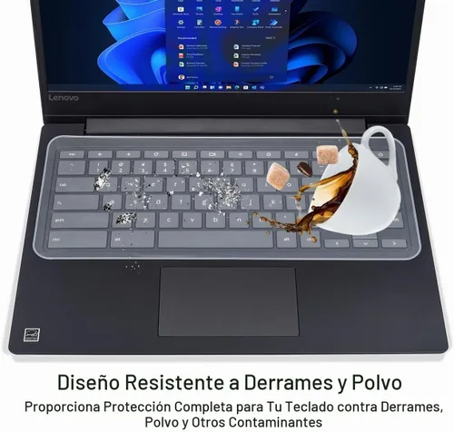 Vista 5 de Funda protectora universal para teclado de laptop de 13 pulgadas y 14 pulgadas, ultradelgada, Dell, HP, Lenovo, Acer, Asus MacBook, a prueba