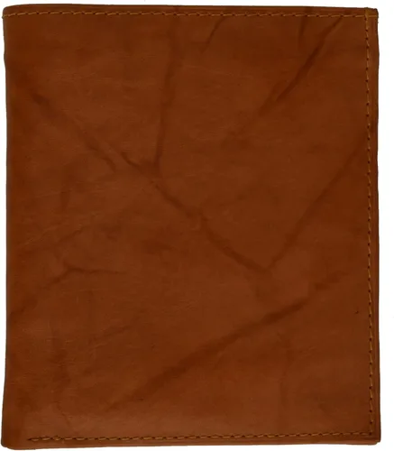 Vista 2 de Cartera de piel auténtica para hombre, diseño de vaca hipster, delgada, de piel de vaca