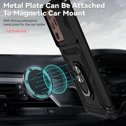 Vista 3 de Funda para Samsung Galaxy Note 20 Ultra con cubierta para lente de cámara, protector de pantalla HD, prueba de caídas de grado militar, soporte