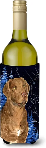 Vista 194 de Caroline's Treasures SS8447CC Starry Night English Bulldog - Enfriador para latas o botellas, lavable, funda plegable con aislamiento para bebidas