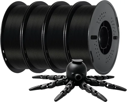 Vista 34 de Kingroon PLA - Filamento para impresora 3D, 10 carretes, precisión dimensional de +/- 0.02 mm, carrete de 10 kg (22 libras), 1.75 mm, 5 negro + 5