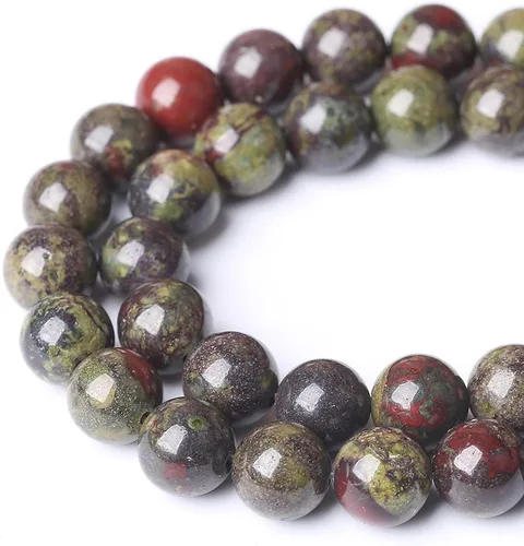 Vista 47 de 100 cuentas de piedra multicolor natural de 0.236 pulgadas (0.236 in), cuentas espaciadoras sueltas redondas para hacer pulseras, collares, aretes