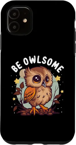 Vista 8 de Funda para iPhone 17 con diseño de humor de búho para los amantes de las aves nocturnas