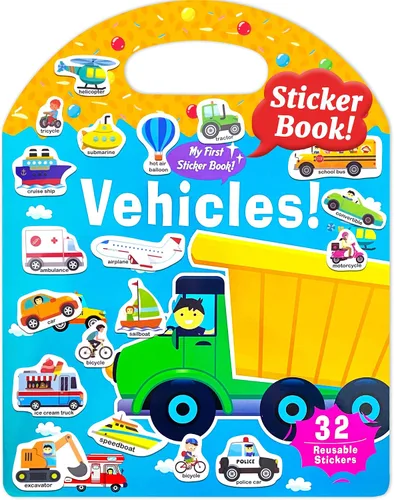 Vista 14 de Benresive Reusable Sticker Book, Travel Stickers for Kids, Boys Girls Gift