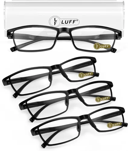 Vista 16 de LUFF 6 piezas Gafas de Lectura Anti-Rayos Azules Portátiles Ultra-Ligeras (0.00X)