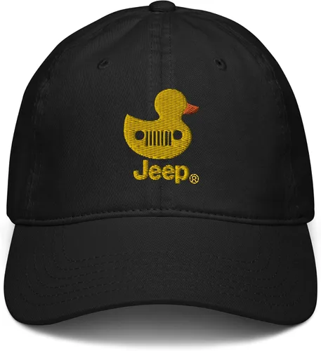 Vista 2 de Jeep Gorra de béisbol ajustable con rejilla de pato bordada