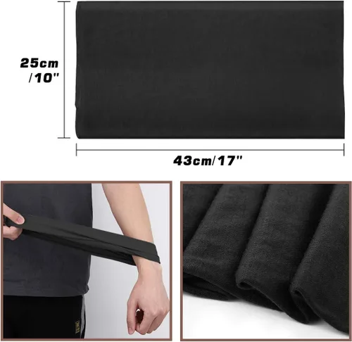 Vista 6 de MoKo Polainas de máscara facial, bandana multifuncional, diadema para mujeres y hombres, bufanda para el cuello para ciclismo al aire libre, moto