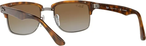 Vista 6 de Ray-Ban Lentes de sol cuadrados polarizados RB4190 para hombre Demi Gloss Havana 2047in Demi Gloss Havana