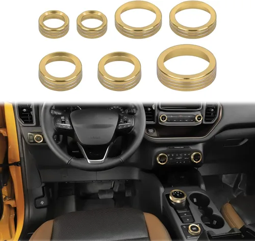 Vista 15 de JWWY Pomo para interruptor de faros delanteros de aire acondicionado, tracción 4WD, cubierta de perilla para interruptor de engranajes para Ford