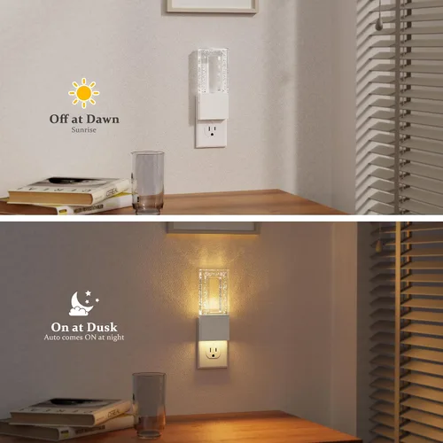Vista 30 de JandCase Motion Sensor Night Light, Bubble Night Lights Plug into Wall