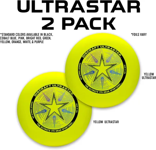 Vista 2 de Discraft Ultrastar Ultimate Discs 1 y 2 paquetes, tamaño estándar, para juegos competitivos e informales