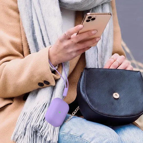 Vista 7 de Compatible con Airpods Pro 3, funda protectora de silicona suave con kit de limpieza y cordón compatible con AirPod Pro de 3ª generación, LED
