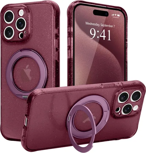 Vista 31 de Funda para iPhone 16 Pro Max, compatible con Magsafe, color negro