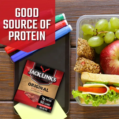 Vista 3 de Jack Link's Paquete de bocadillos de proteína de carne seca de res y cortes premium (20 unidades, 12 unidades)