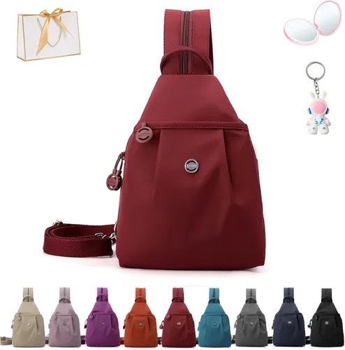Vista 10 de Bolsa de viaje impermeable de 2 vías, nueva bolsa de mano 3 en 1 con Oxford impermeable, bolsa cruzada antirrobo de viaje para mujer